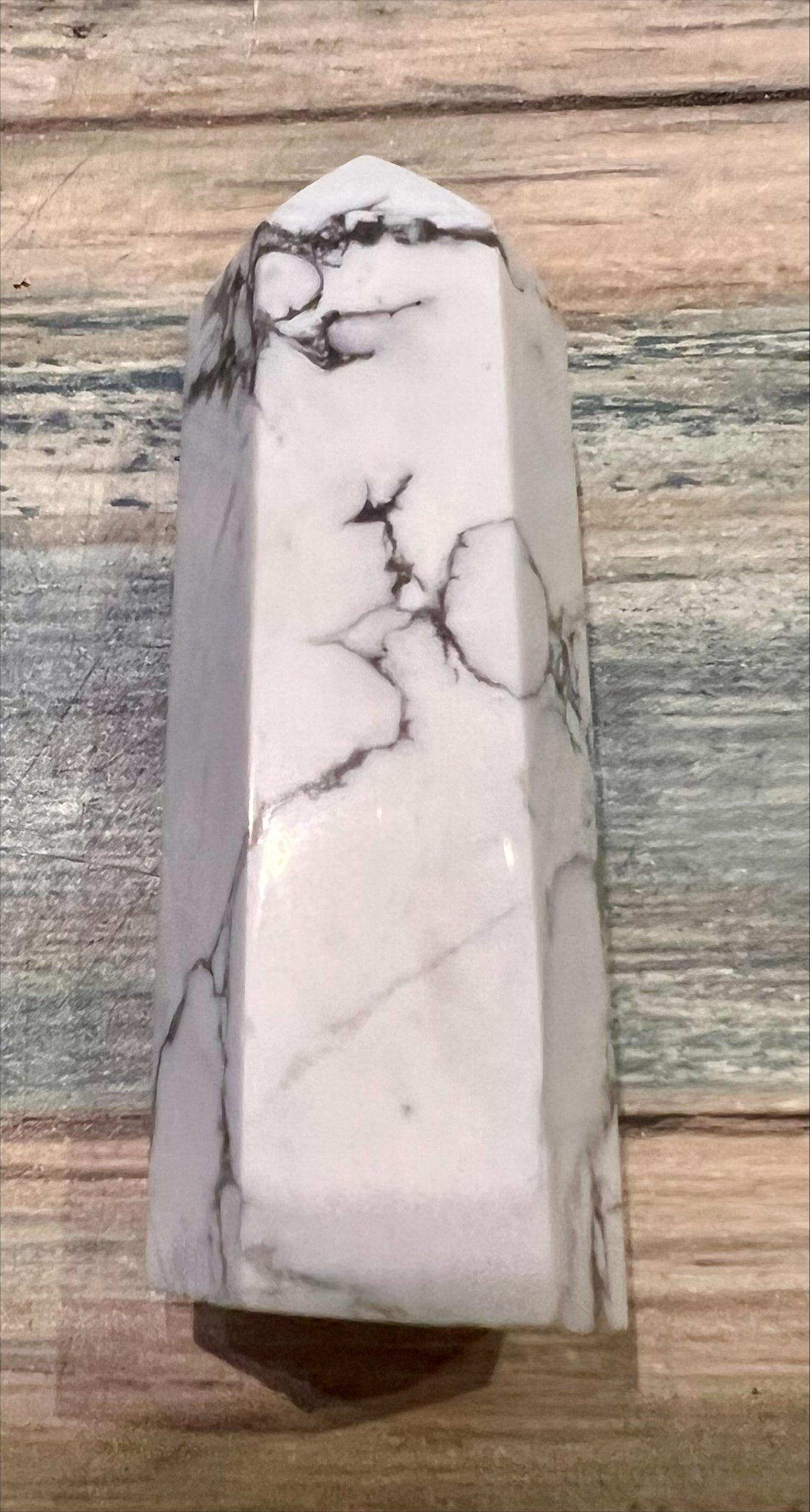 White Howlite Tower