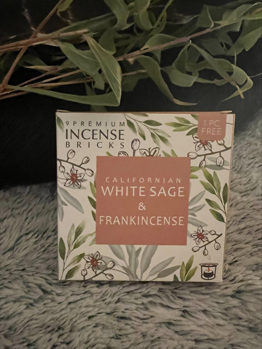 Californian White Sage & Frankincense Incense Bricks