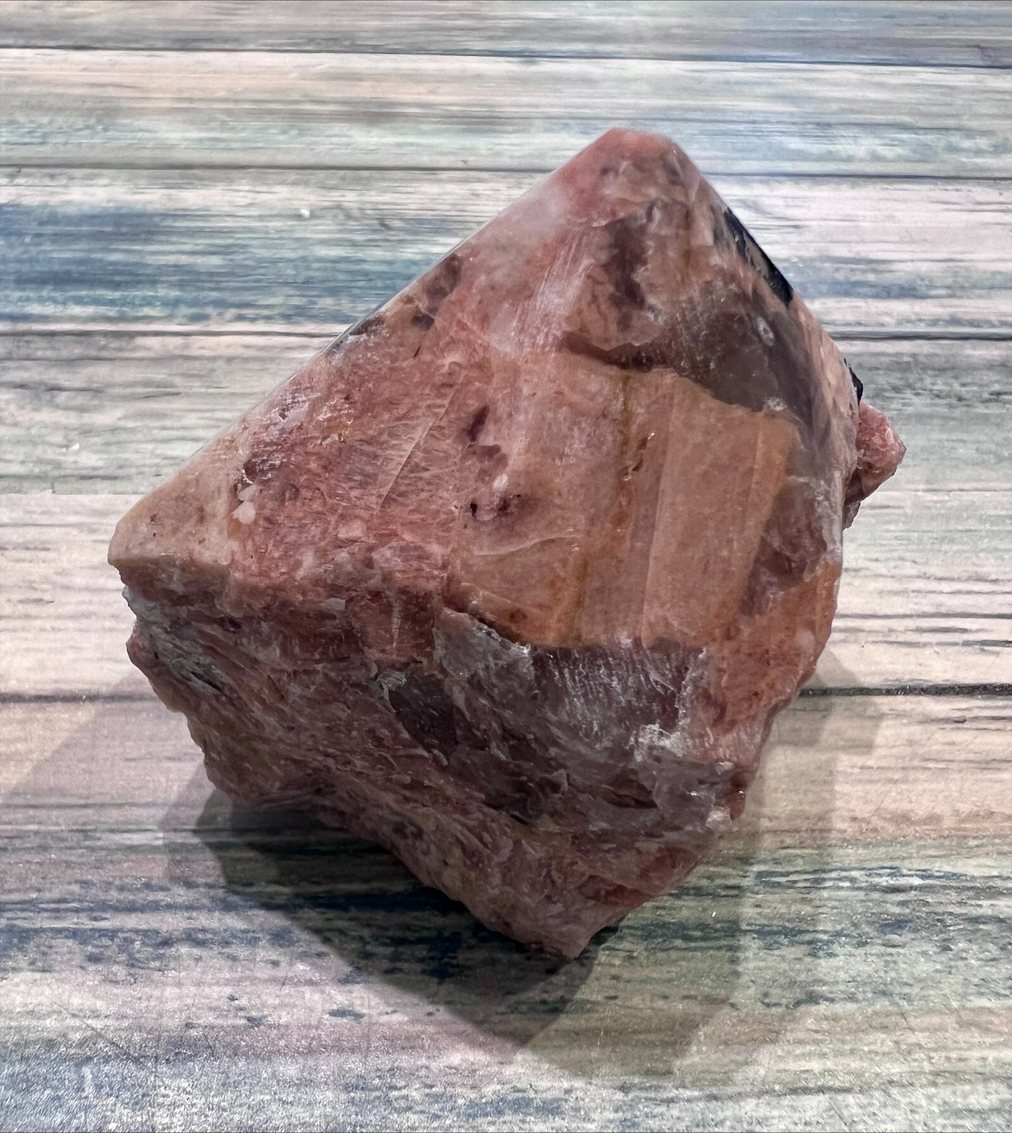 Peach Moonstone and Tourmaline