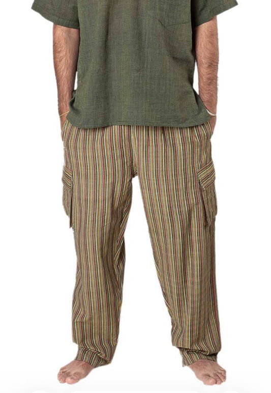 Cargo Stripey Trousers S/M