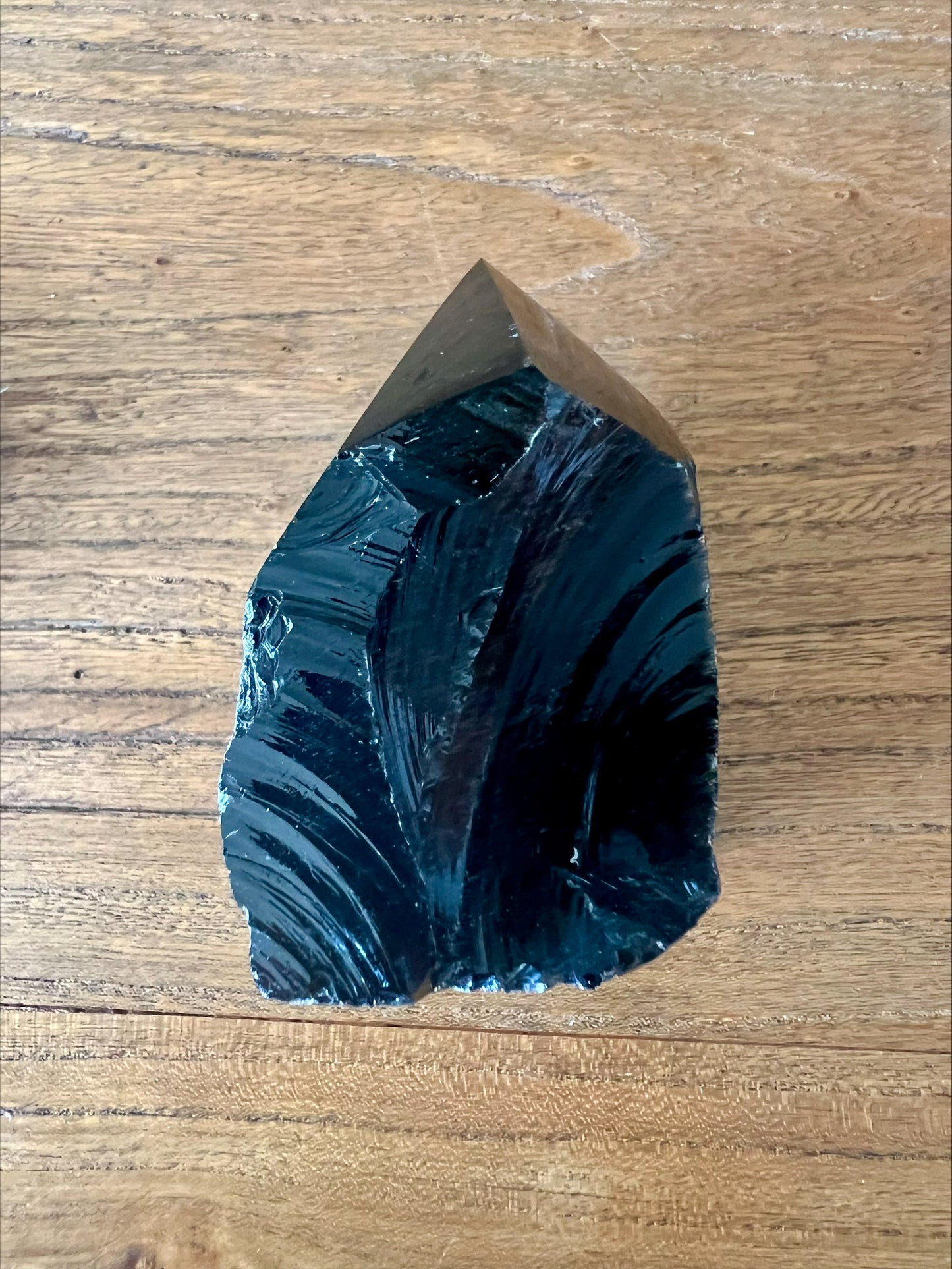 Black Obsidian Cut Base Point