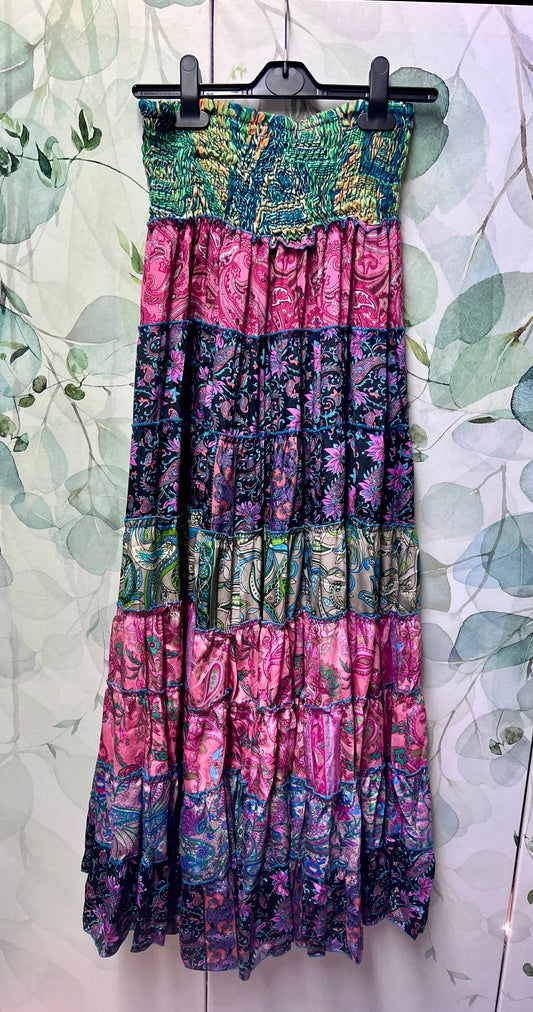 Tiered Long Skirt