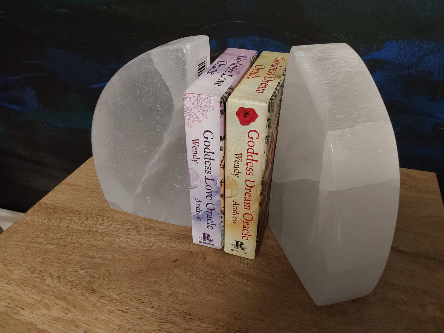 Selenite Bookends