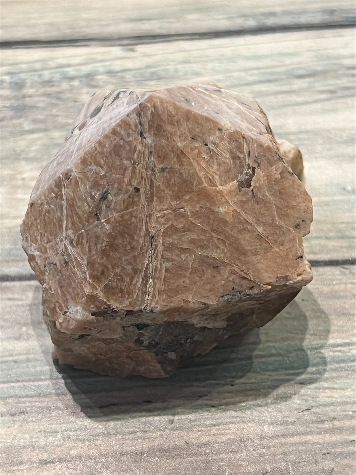 Pink Moonstone Cut Base Point
