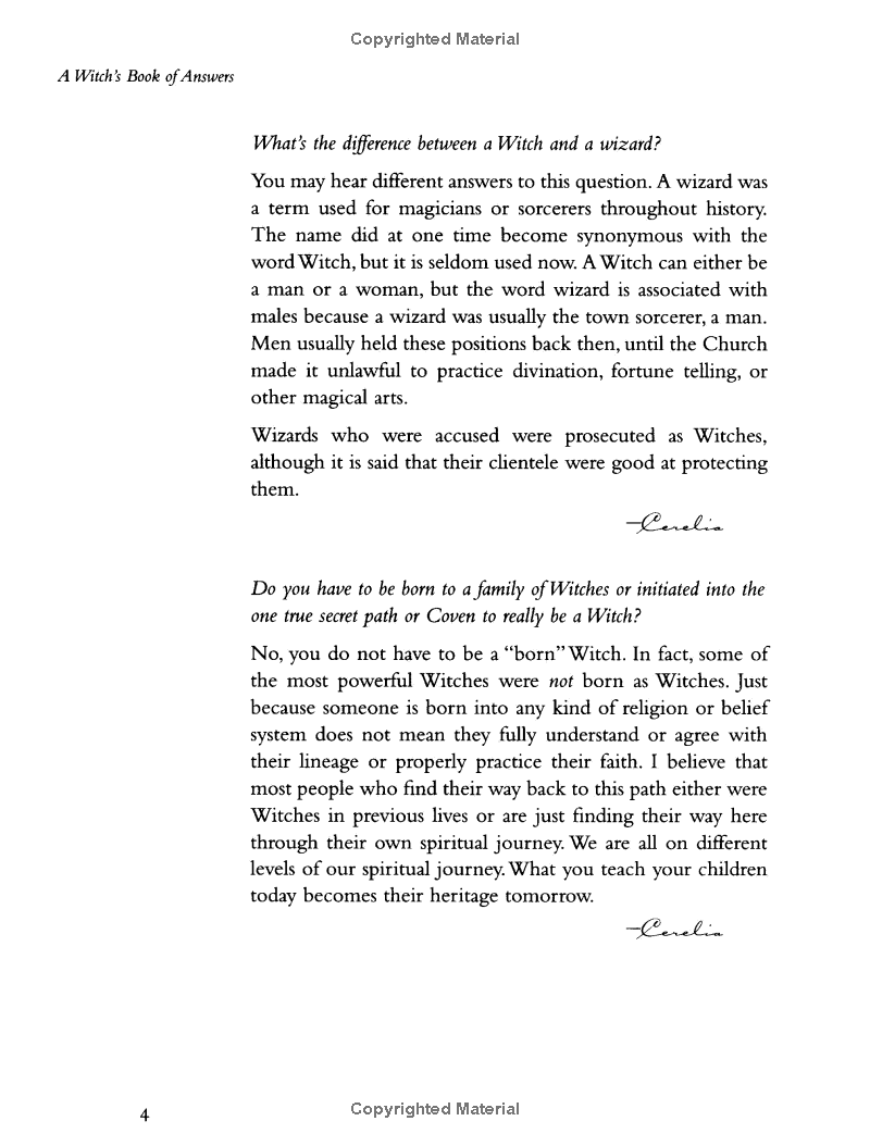 A Witch's Book Of Answers