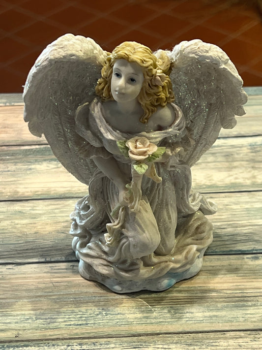 Kneeling Angel with Rose