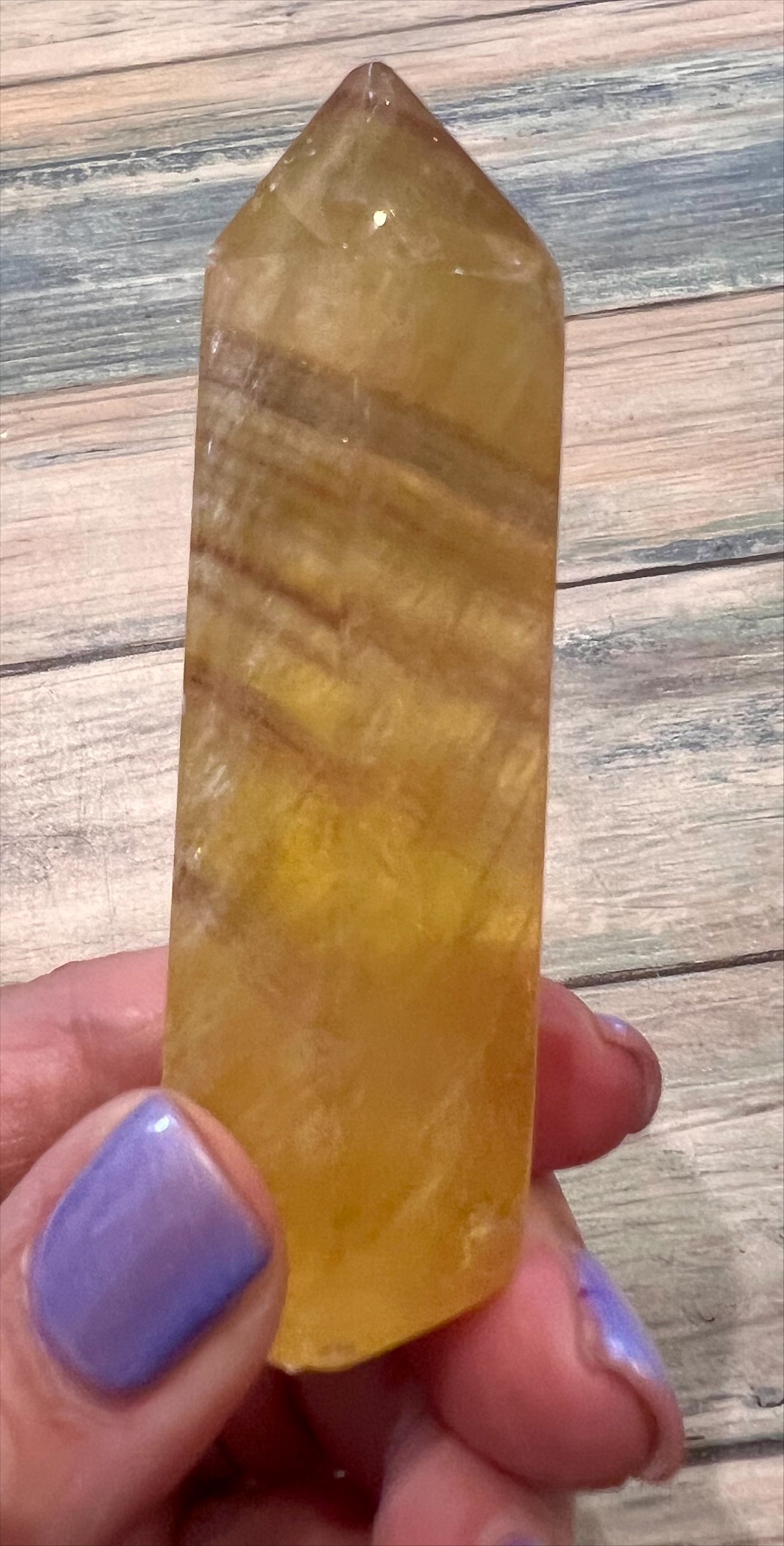 Orange Fluorite Point