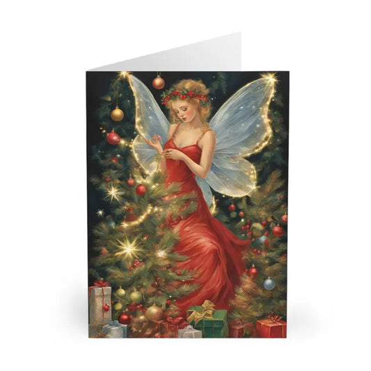 Scarlet Fairy Festive Christmas Card