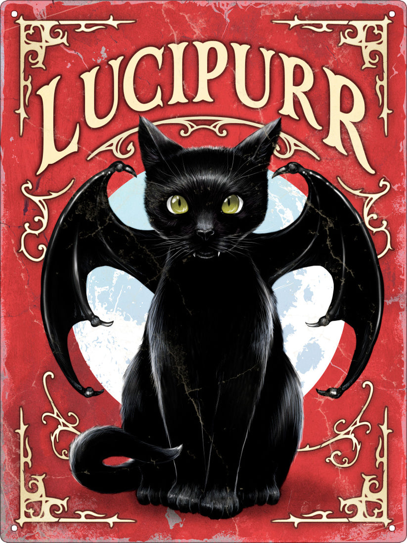 Tin Sign - Lucipurr
