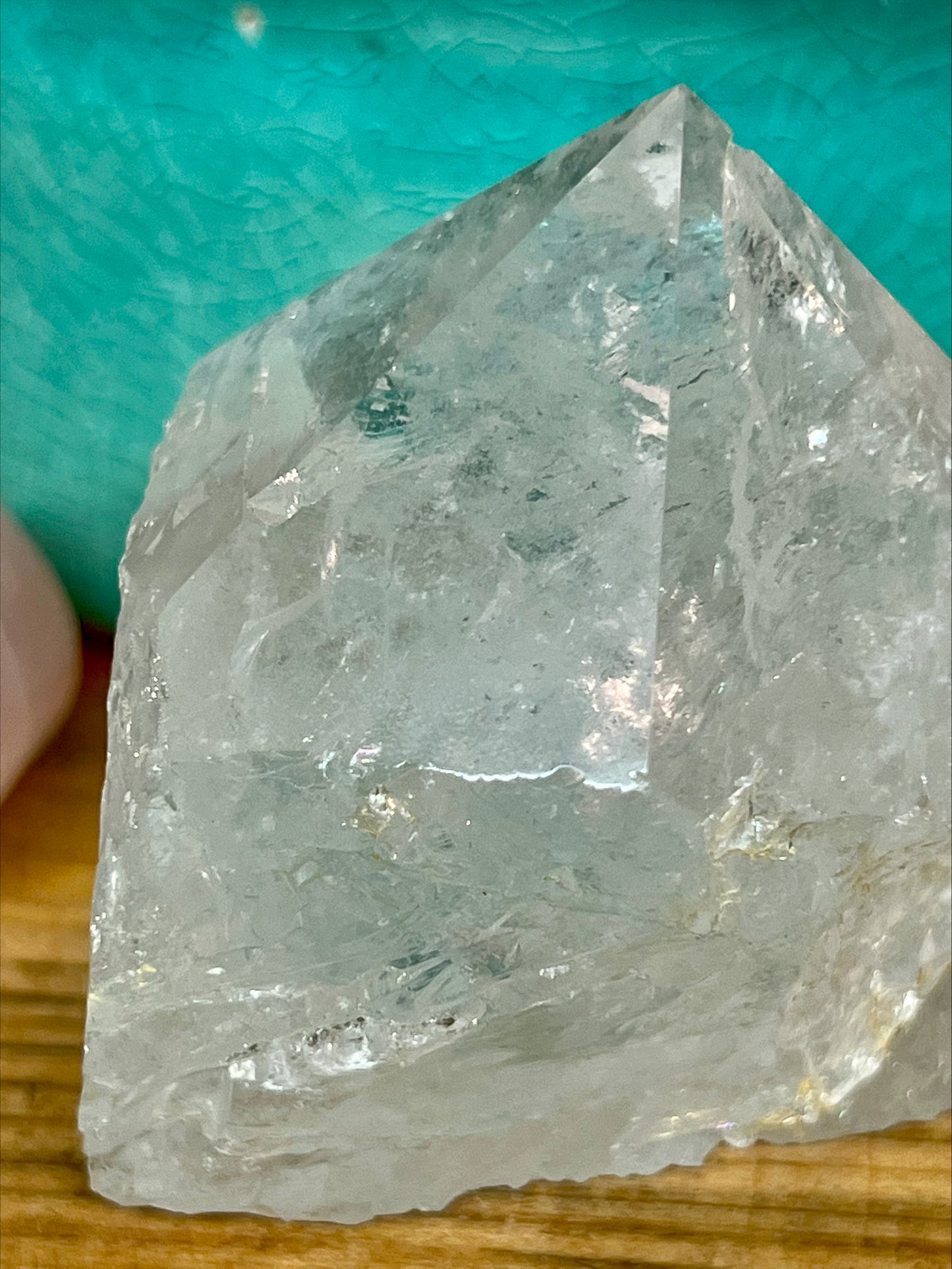 Clear Quartz Cut Base Point