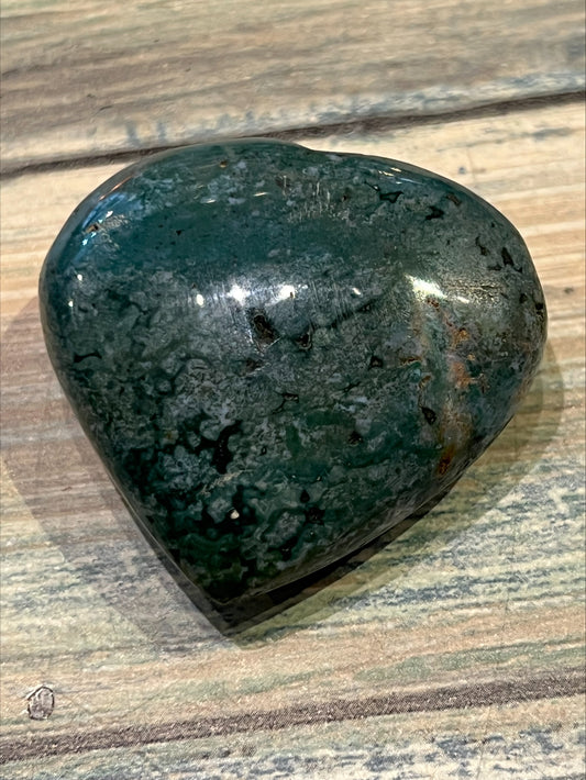 Heart - Moss Agate