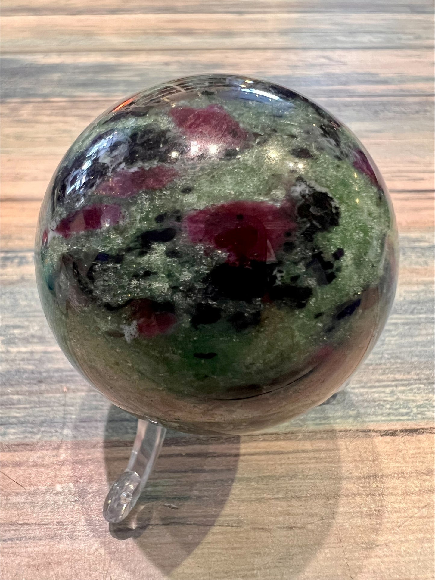 Ruby in Zoisite Sphere