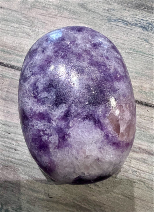 Lepidolite Palm Stone
