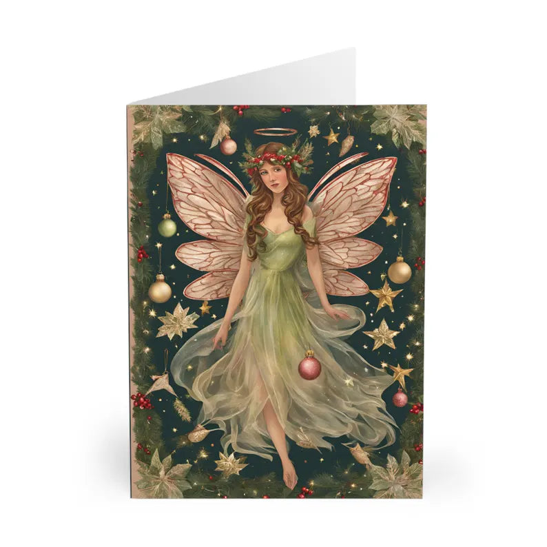Golden Fairy Christmas Card