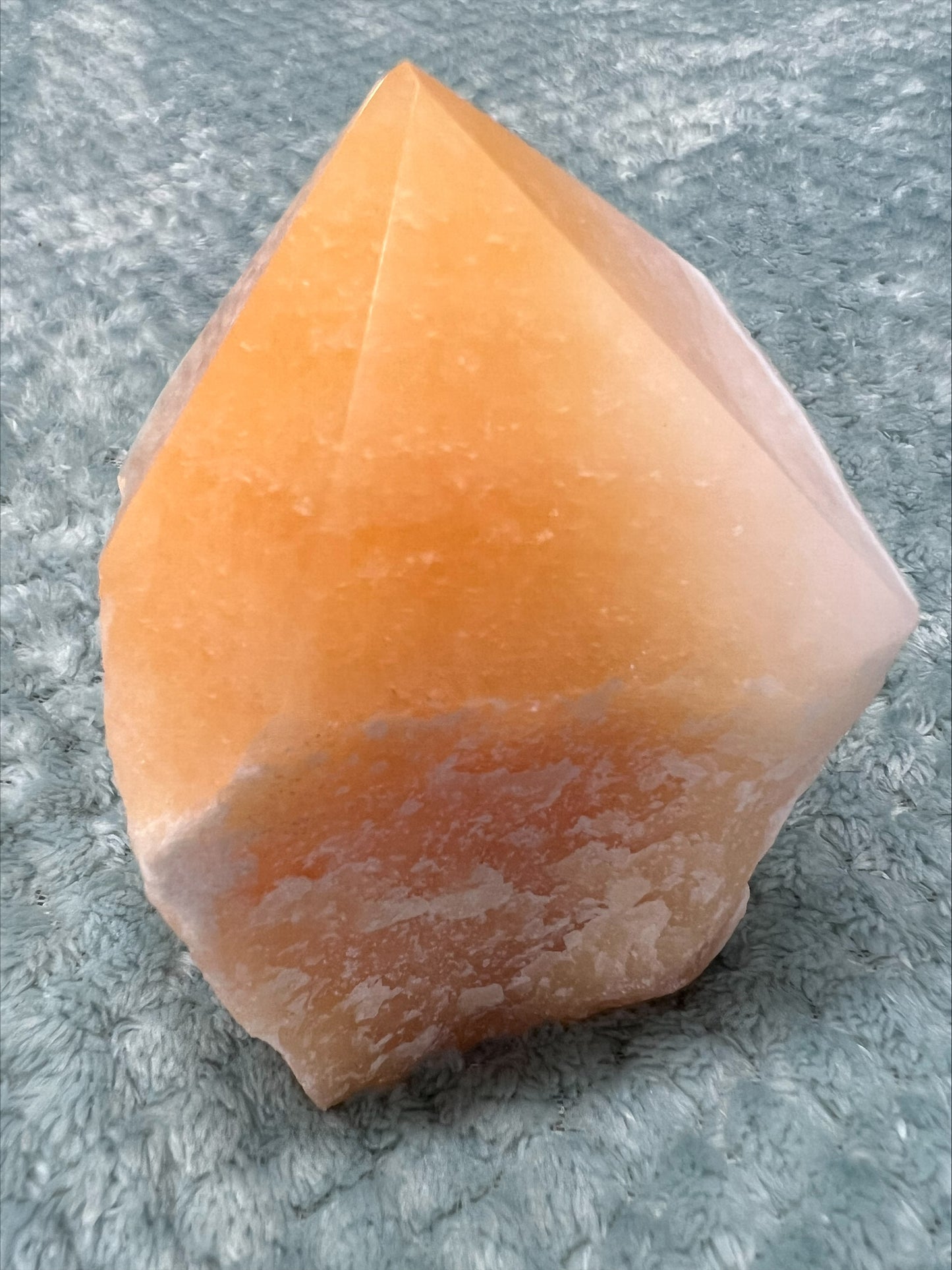 Yellow Calcite Cut Base Point