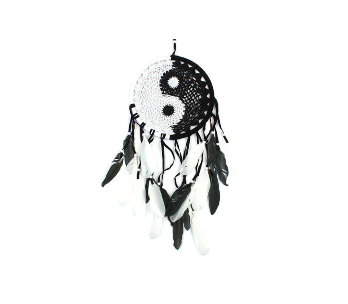 Yin Yang Crotchet Dreamcatcher