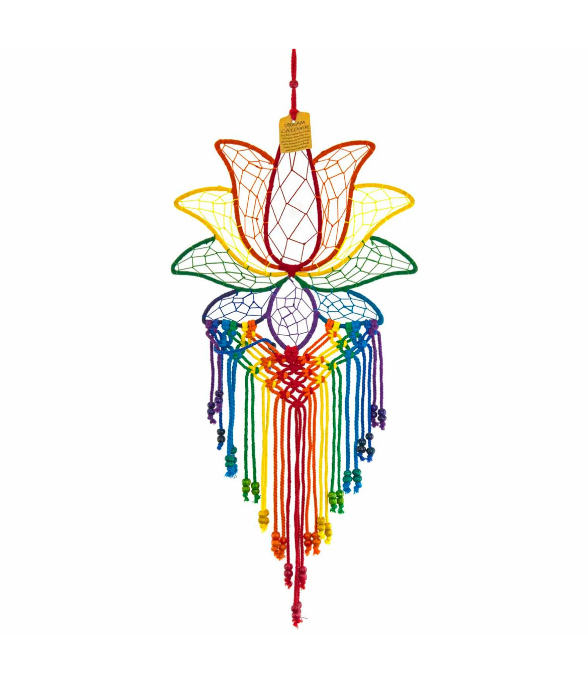Lotus Flower with Beads Dreamcatcher