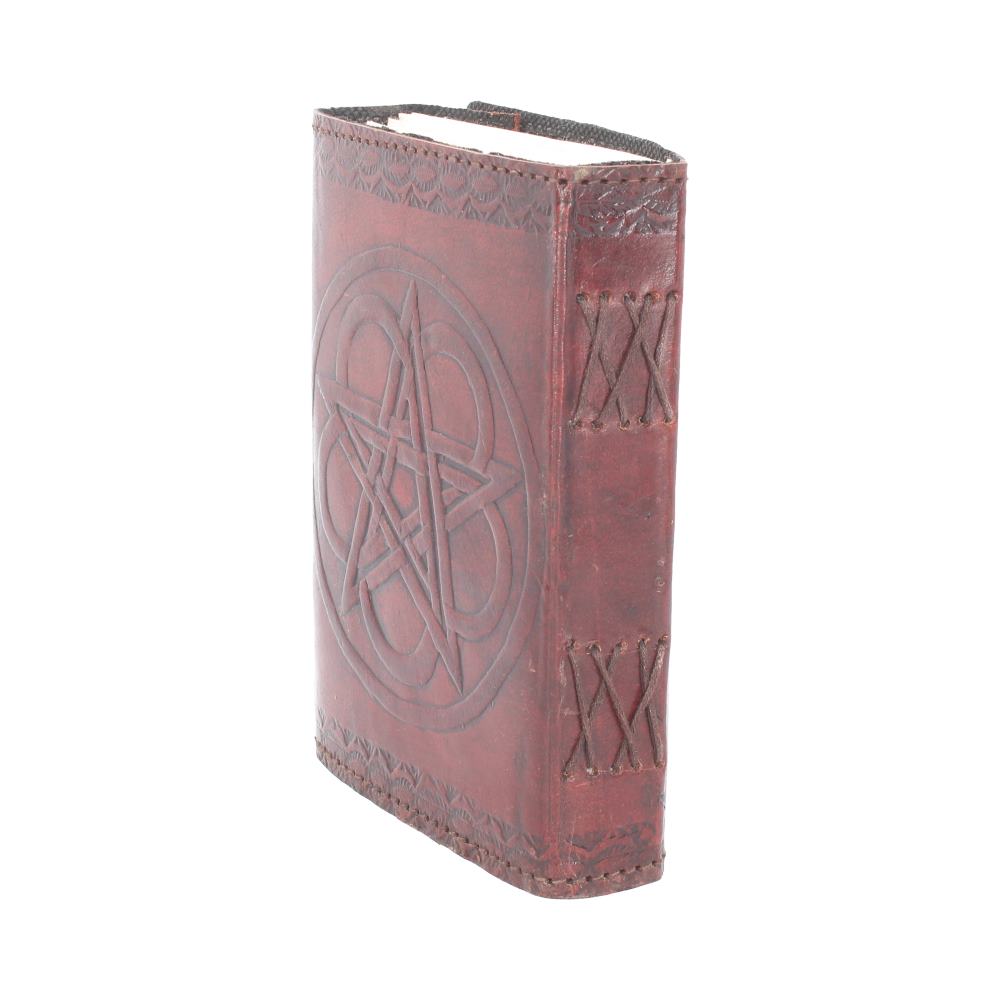 Pentagram Leather Embossed Journal and Lock 18cm