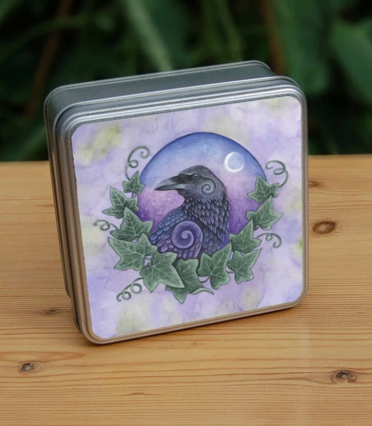 Square Tin - the Raven