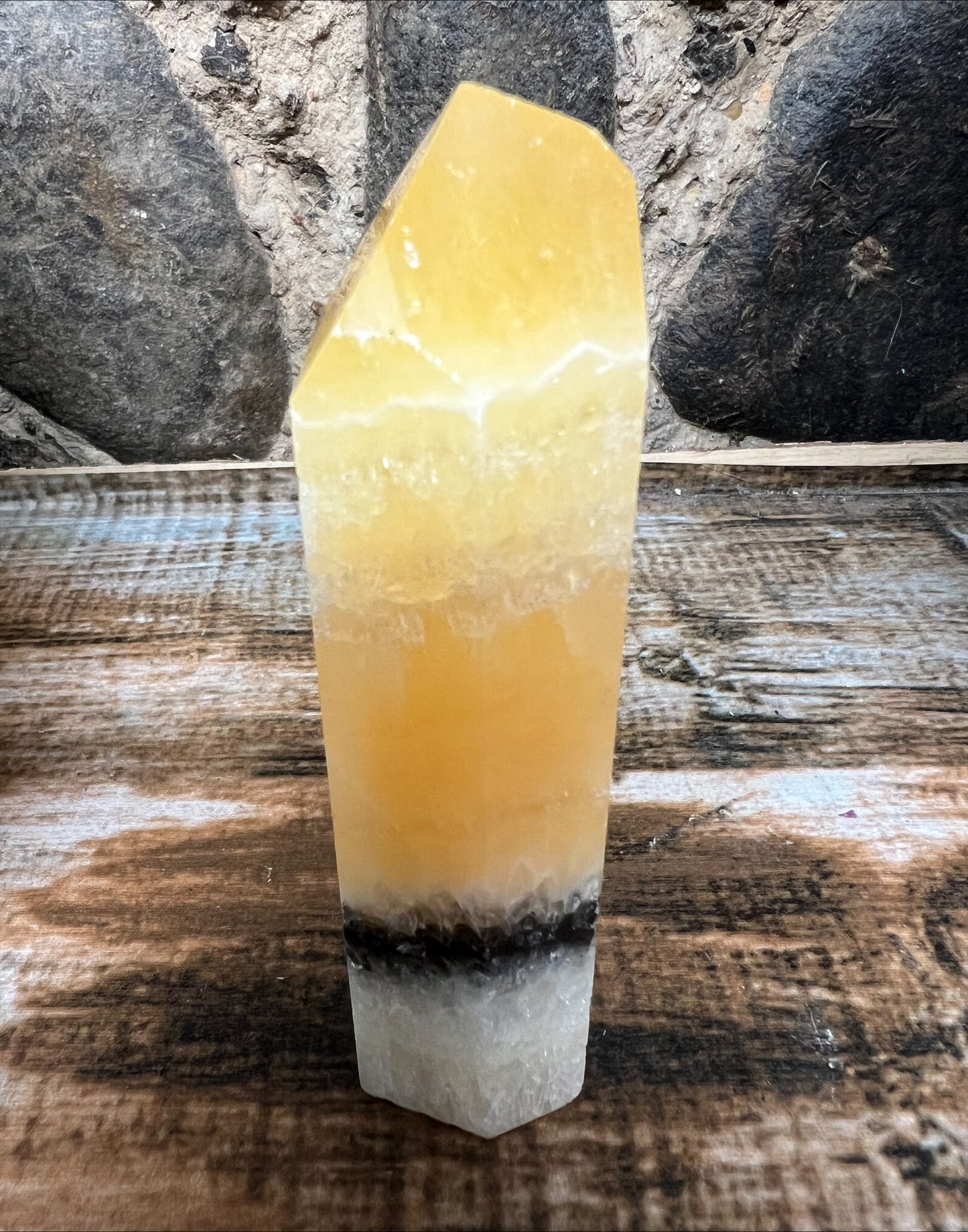 Tower - Orange Calcite 11.5cm