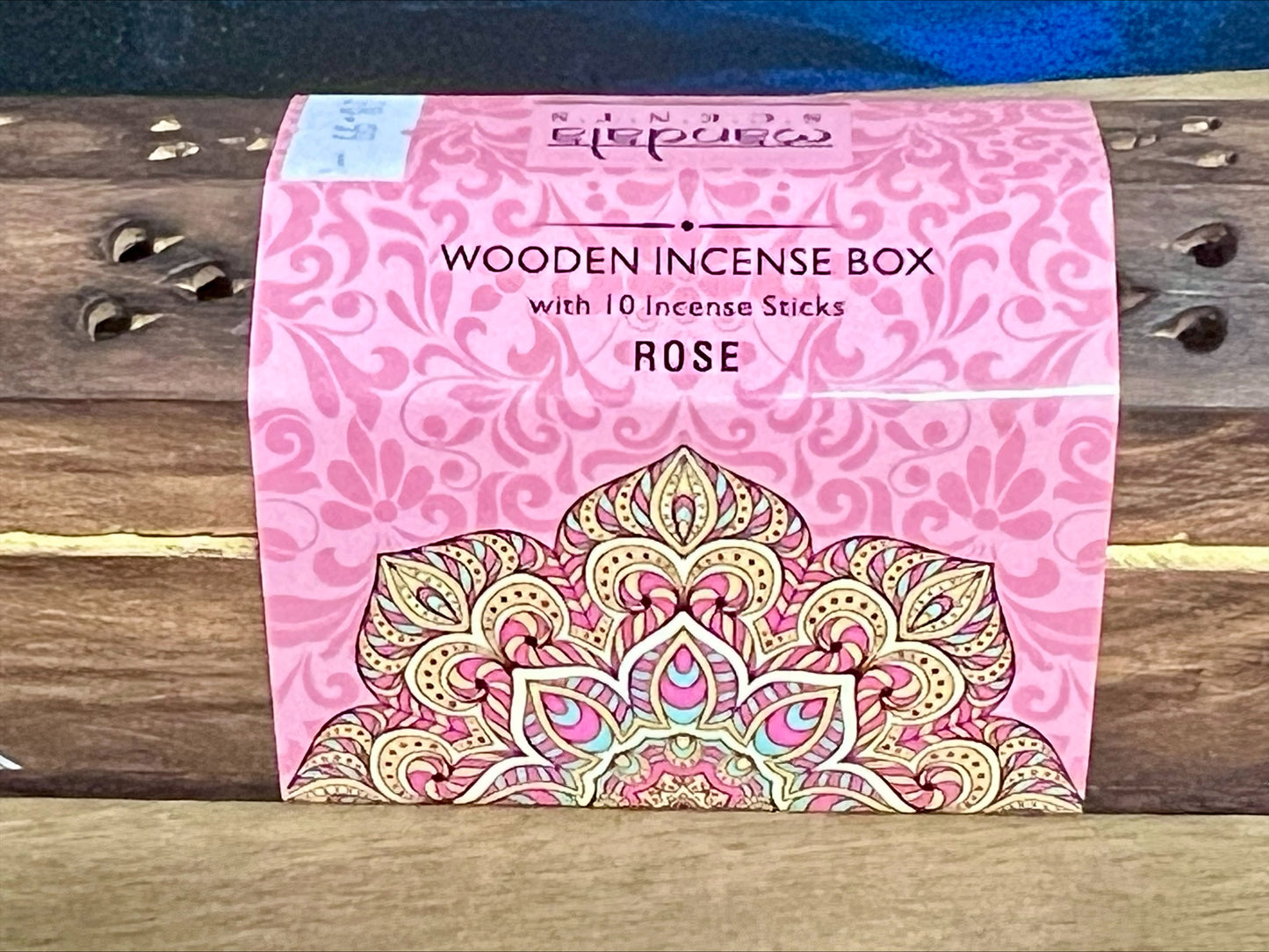 Wooden Incense Box - Rose