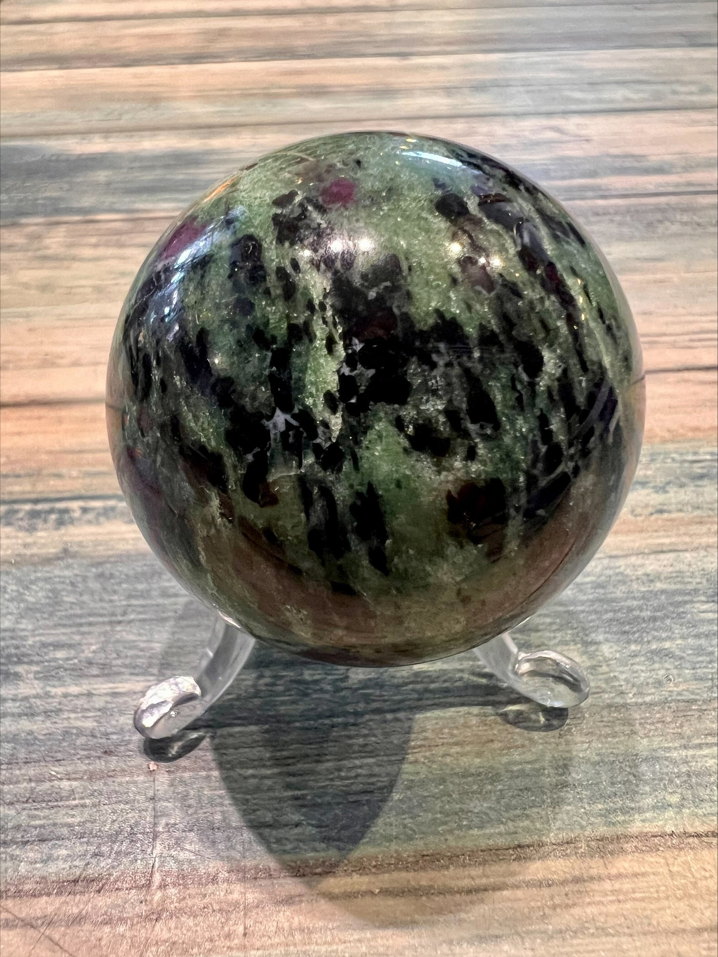 Ruby in Zoisite Sphere