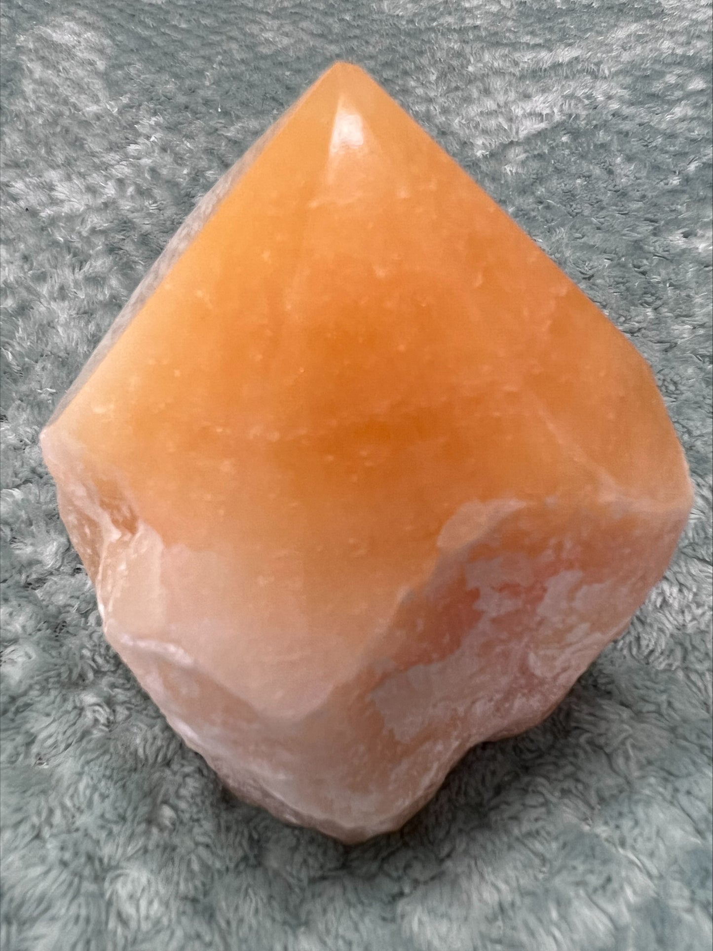 Yellow Calcite Cut Base Point