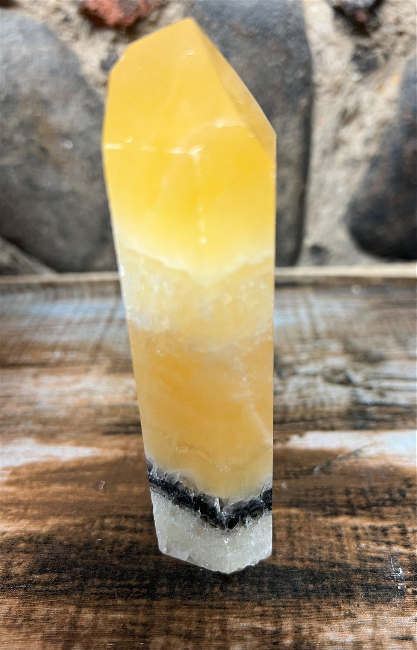 Tower - Orange Calcite 11.5cm