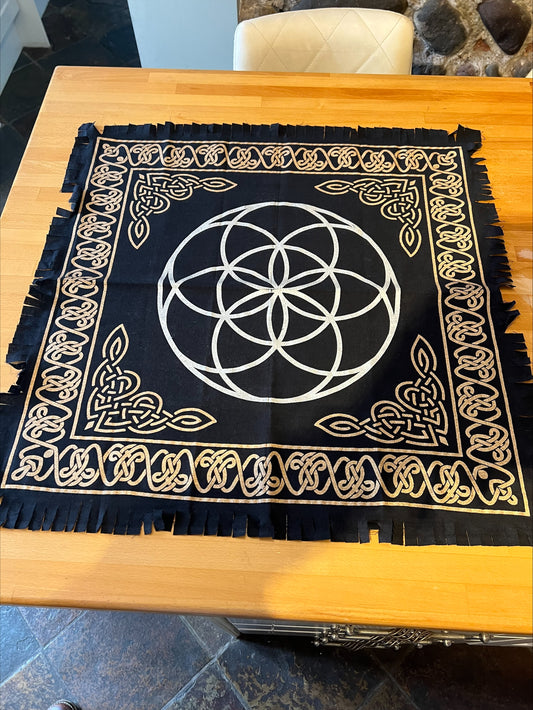 Black, Gold and Silver Altar Cloth