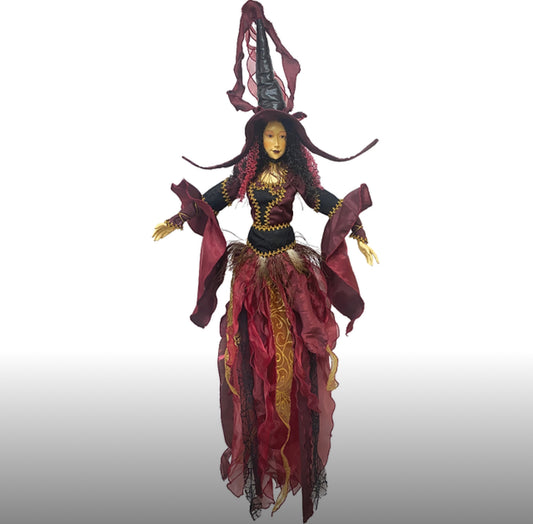 Pendle Witch - Batilda Burgundy 100cm
