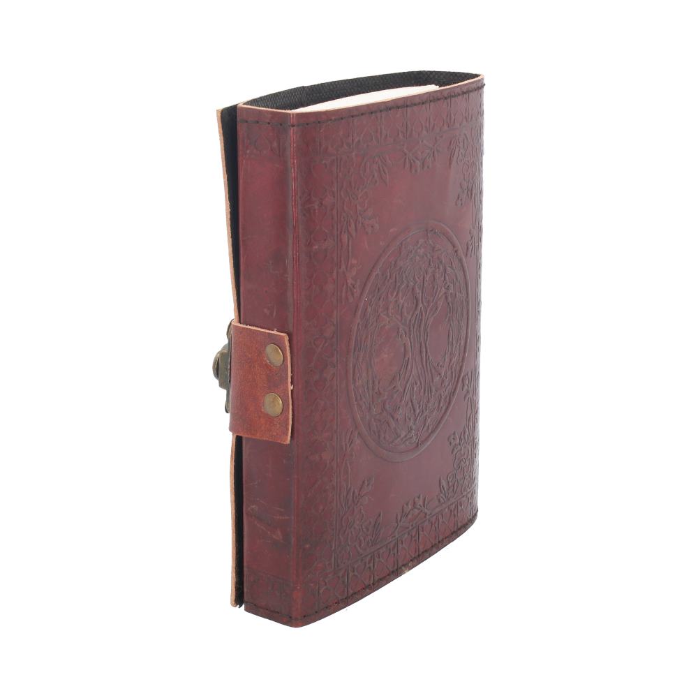 Journal - Tree of Life Leather Journal with lock 21 x 15cm