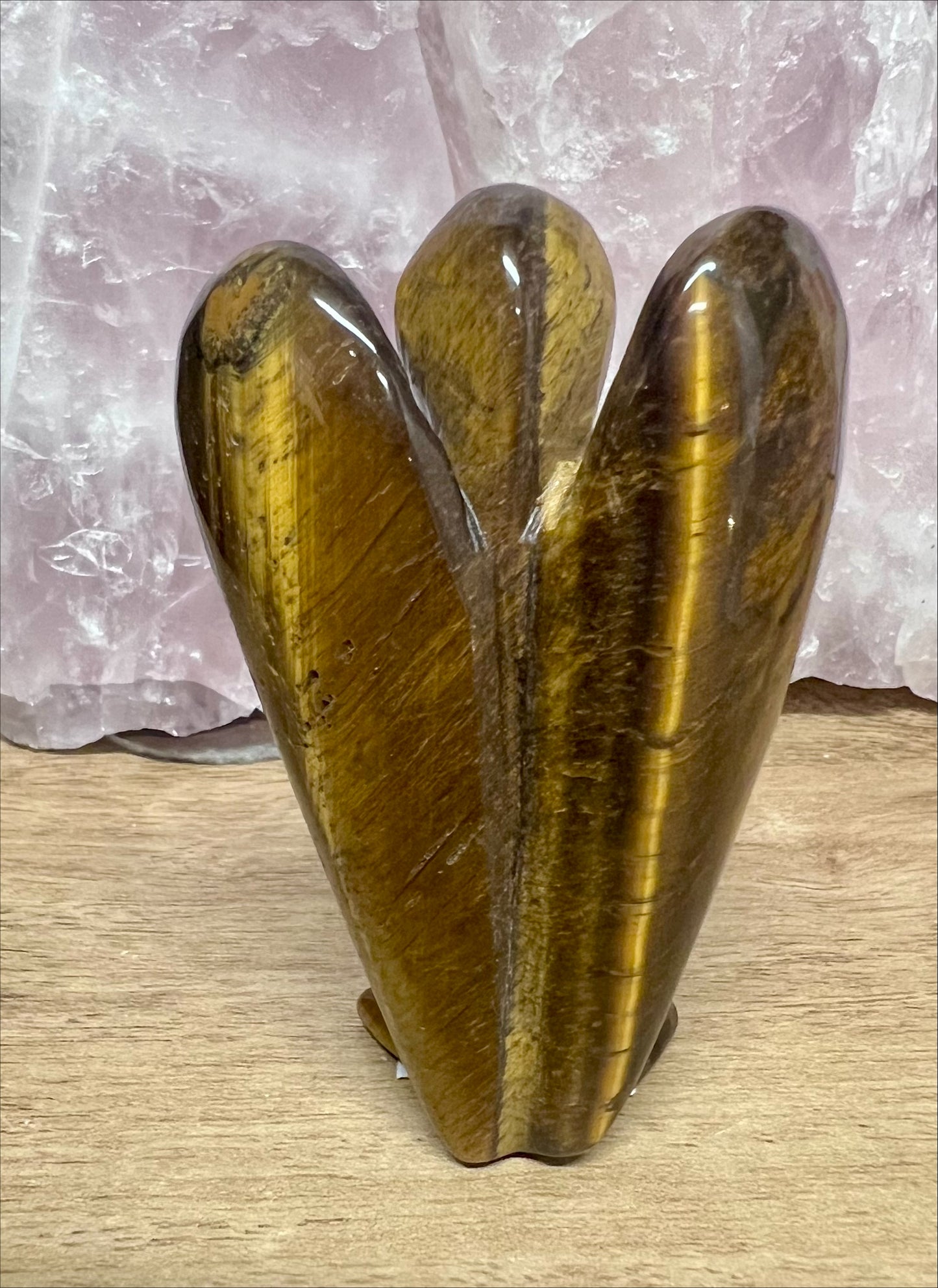 Tiger Eye Crystal Angel 8cm