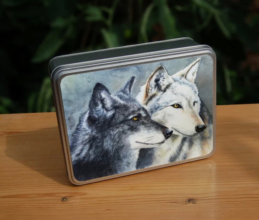 Rectangular Wolf Tin - Lunar Blue