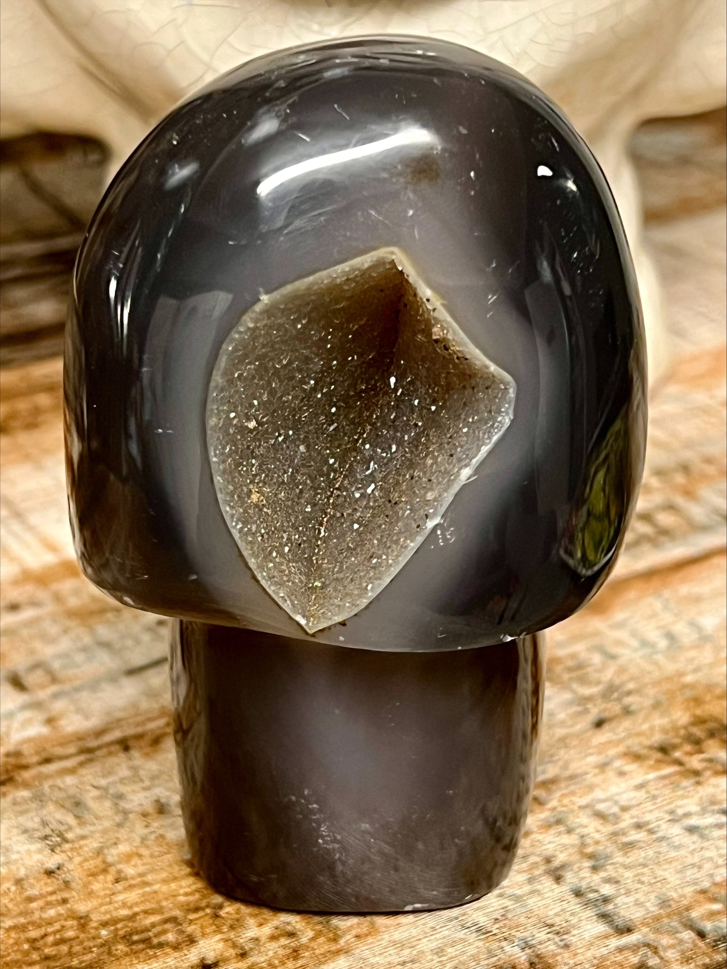 Mushroom - Druzy Agate