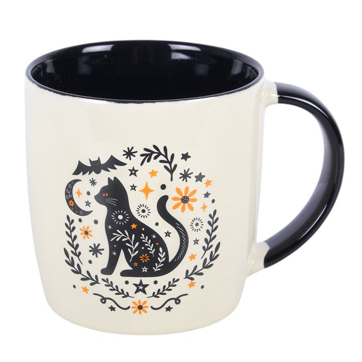Frightful Folk Cat Ceramic Mug
