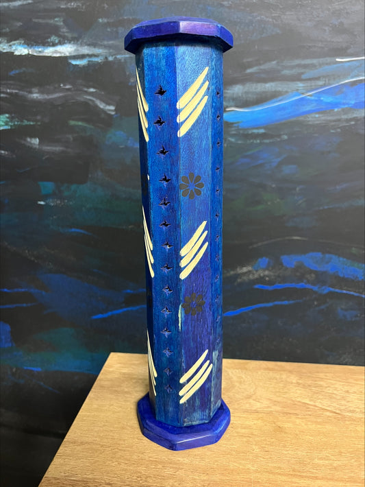 Mango Wood Bold Ashcatcher Insence Tower Burner