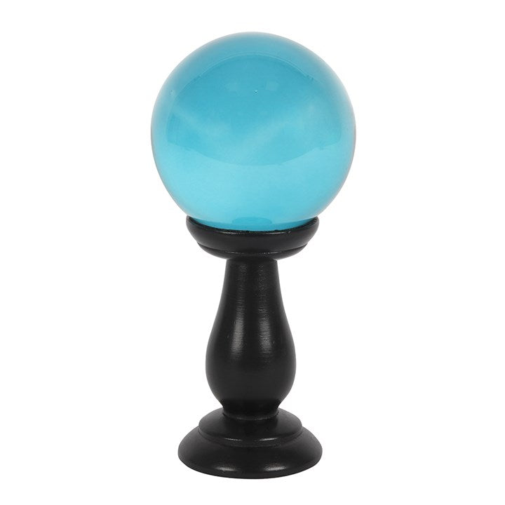 Small Teal glass crystal ball