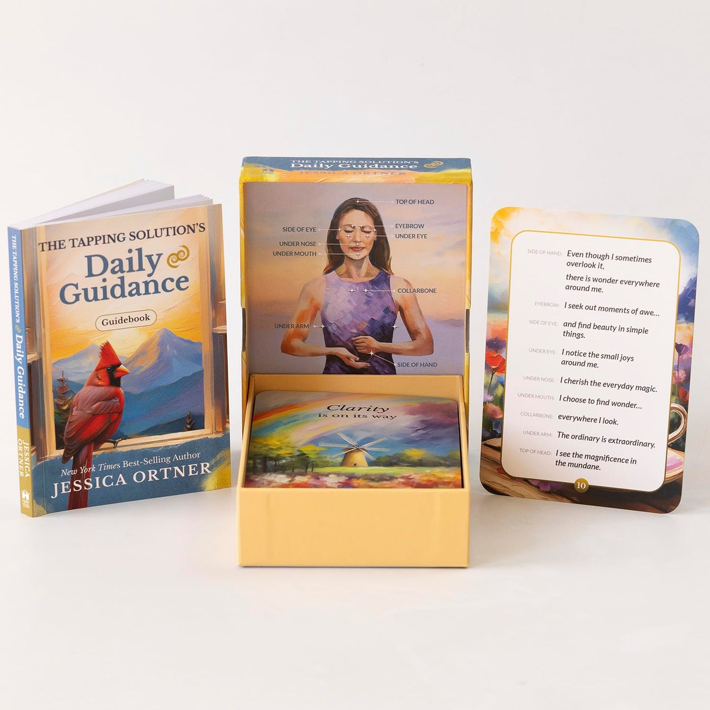 The Tapping Solutions Daily Guidance 52 card deck and guidebook