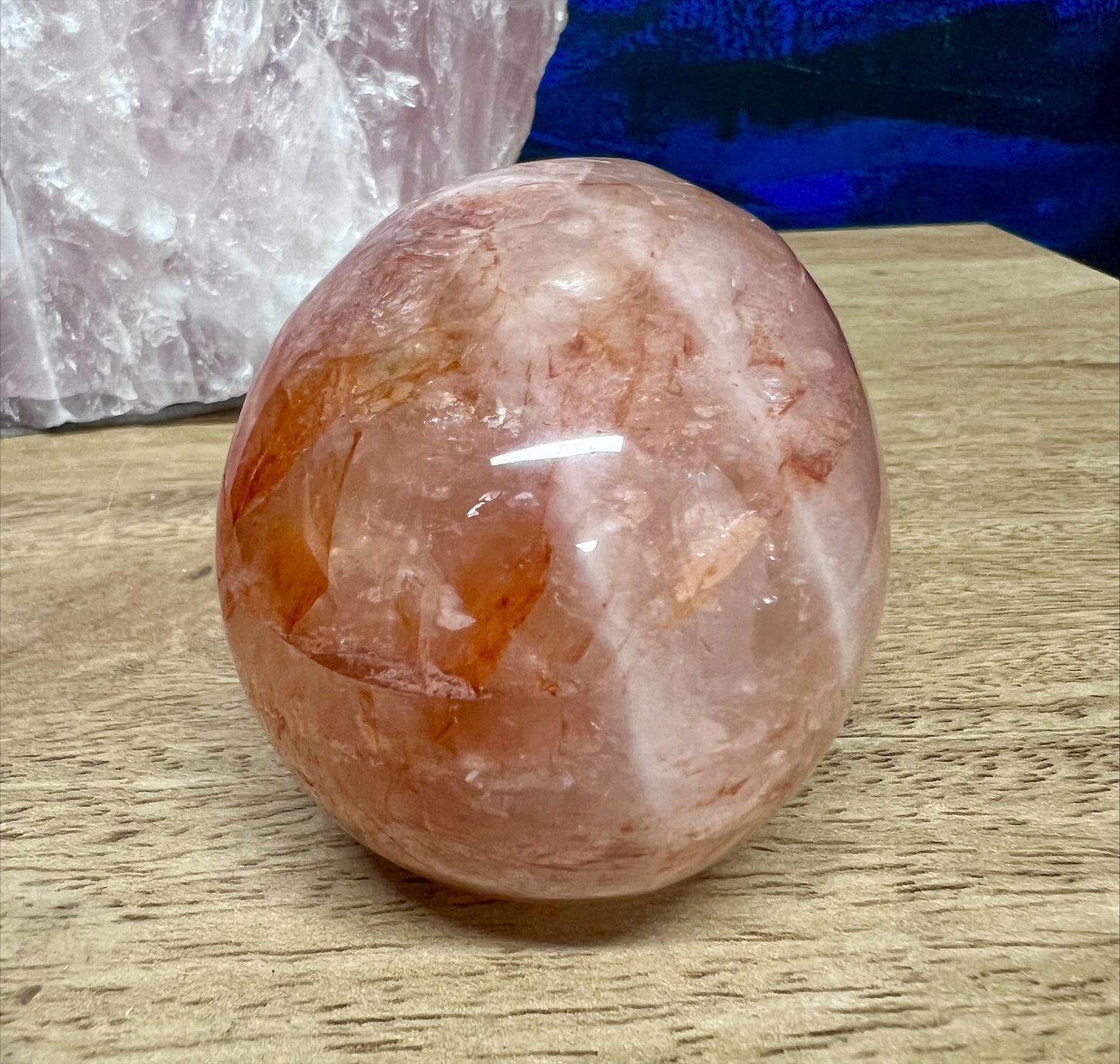 Red Hematoid  Crystal Skull