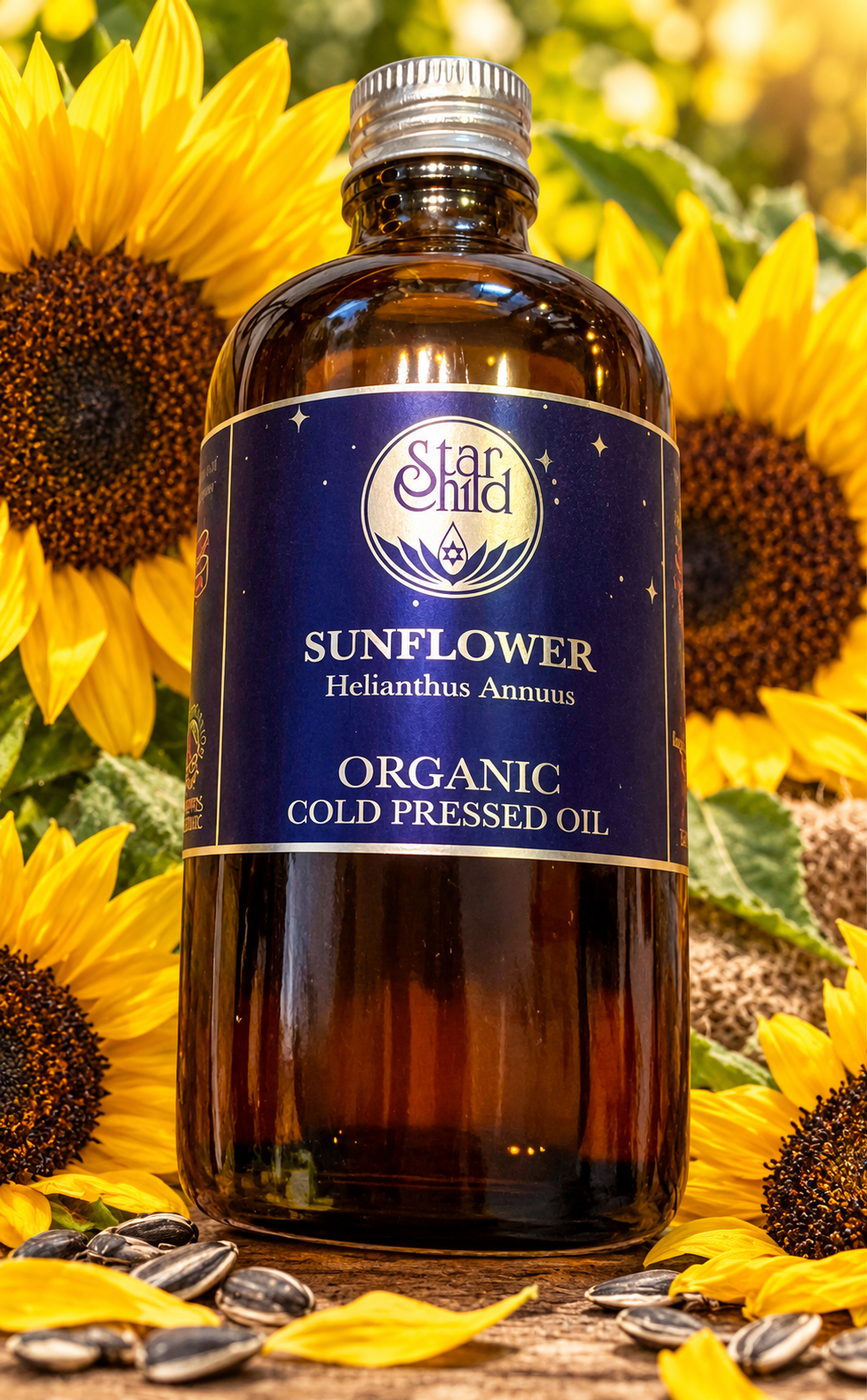 Organic Sunflower Cold Compressed Oil