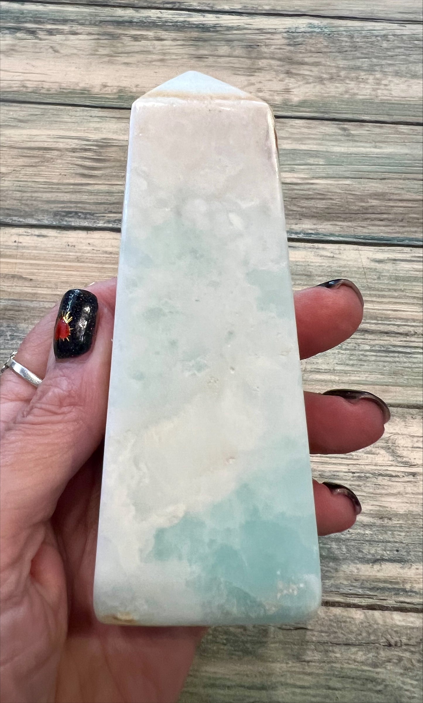 Point - Caribbean Calcite (Blue Aragonite)