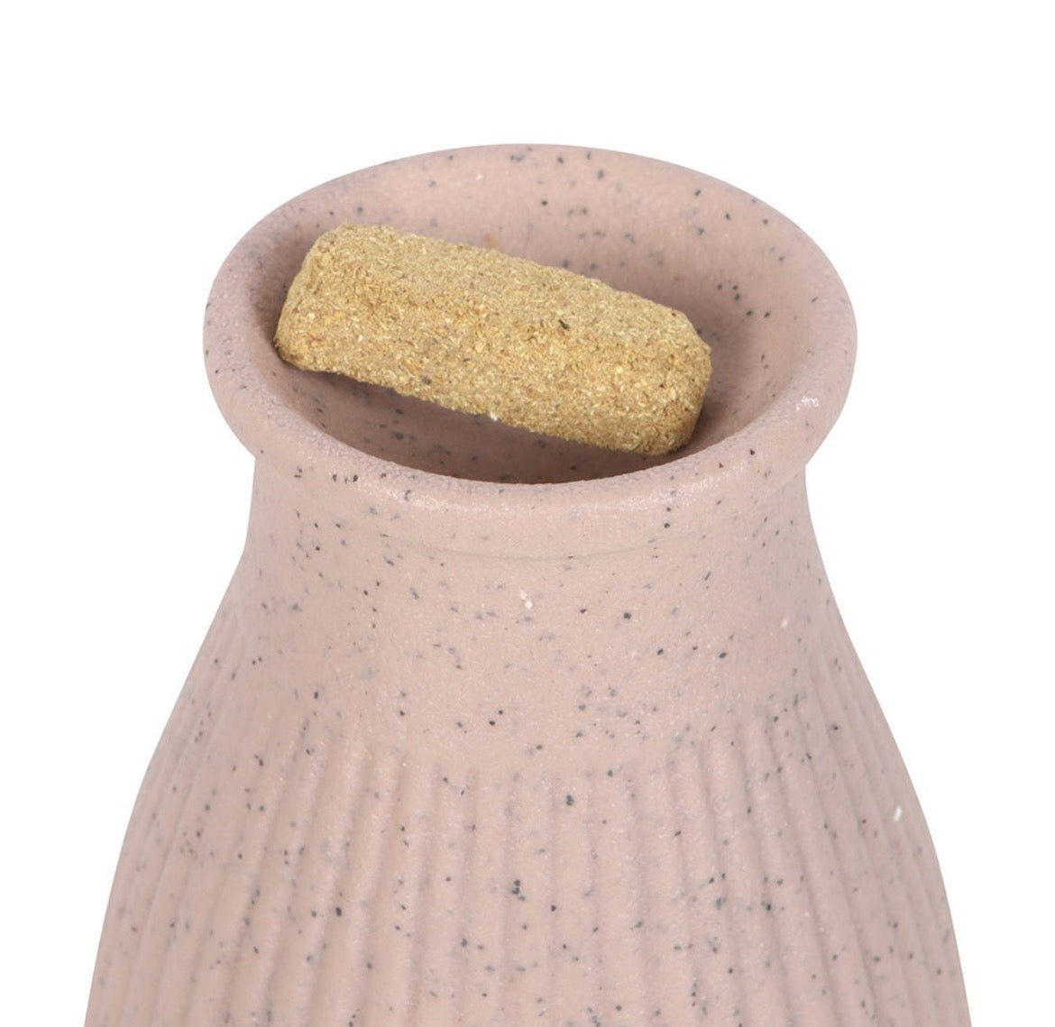 Beige Ribbed Palo Santo Brick Burner