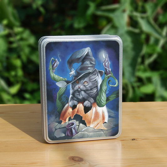 Rectangular Tin - Black Magic Cat