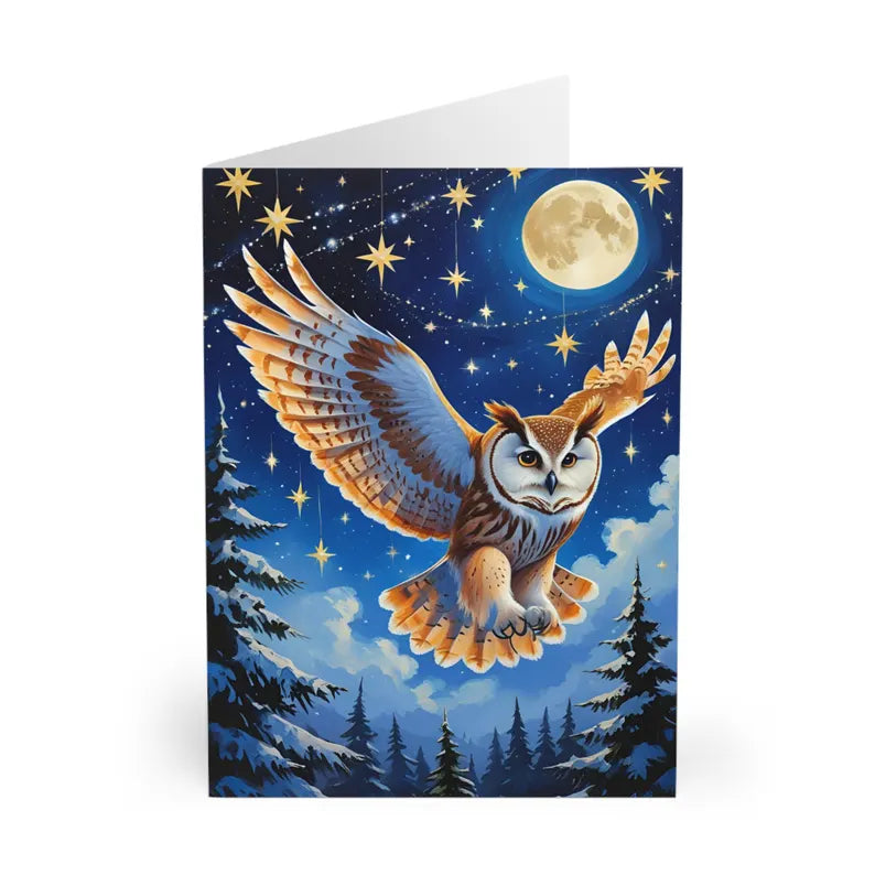 Christmas Greeting Card - Whimsical Owl