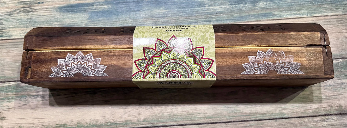 Wooden Incense Box - Jasmine