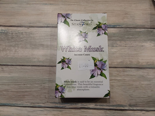 White Musk Stamford Incense Cones