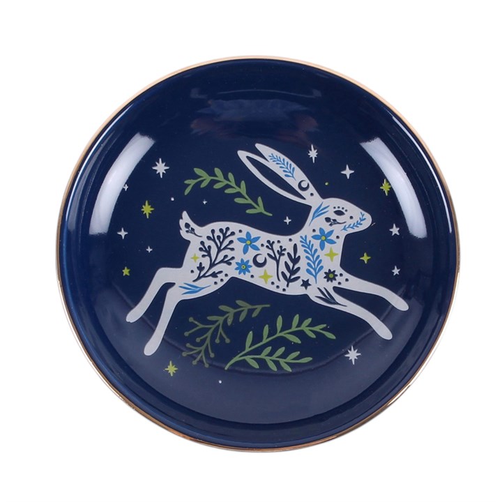 Leaping Hare Ceramic Trinket Dish