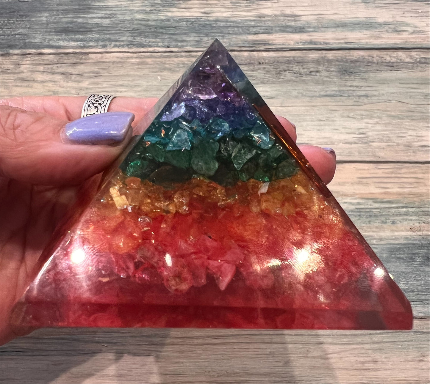Orgone Pyramid Chakra 70mm