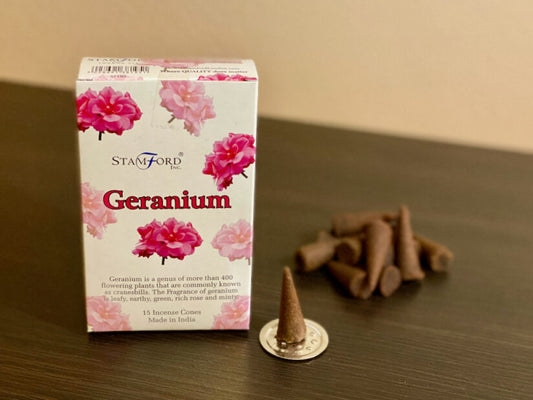 Geranium Incense Cones