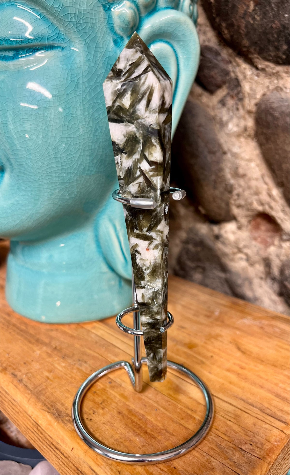 Green Mica Point With Stand